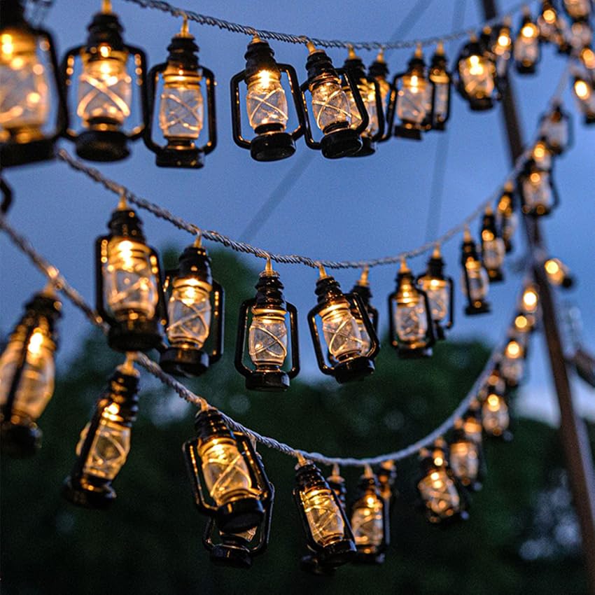 Amazon.com: AceList 20 LED Red Lantern String Lights Mini Kerosene