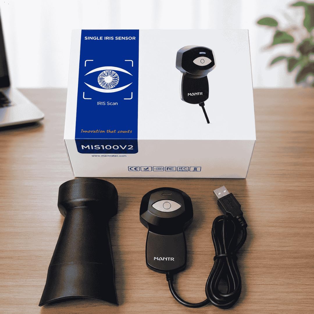 YUKONICS Mantra MIS100 V2 Single Iris USB Scanner | USB Connectivity | 3-Year Warranty | 3-Year RD Services | Compatible with Ayushman Bharat Scheme | High-Performance Iris Authentication | Black-picture-12