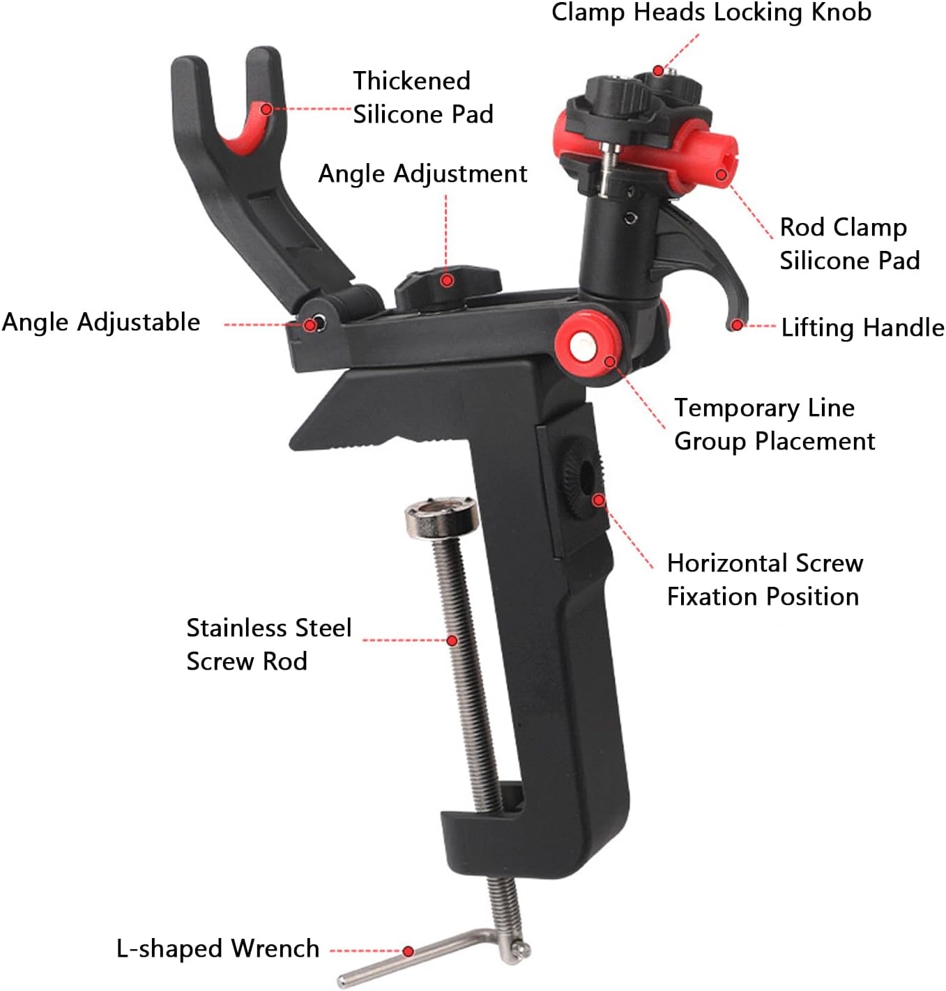 漁船ロッドホルダー調整可能な海上釣りポールブラケット360度釣り針ラック