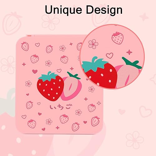 Miniatura 6 de TIKOdirect Game Card Case for SwitchSD Cards, Newest Portable Case Storage 12 Game Cards Holders Pretty Cute Hard Shell with Magenic Closure, Pink