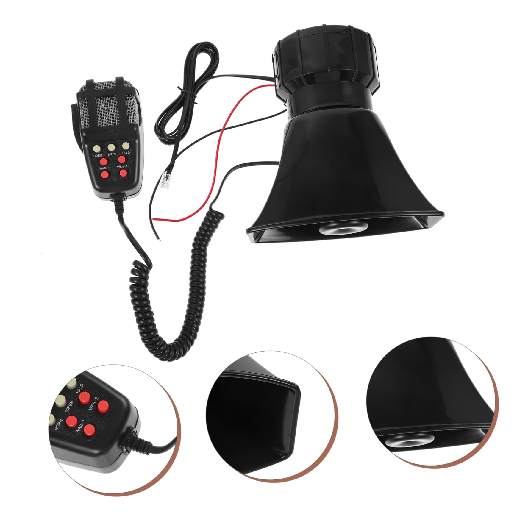 Mikinona 1 Zestaw system ów głośnik syreny Samochodowy alarm dźwiękowy Bezprzewodowy alarm samochodowy samochody głośniki zewnętrzne subwoofer zestaw do radia cb