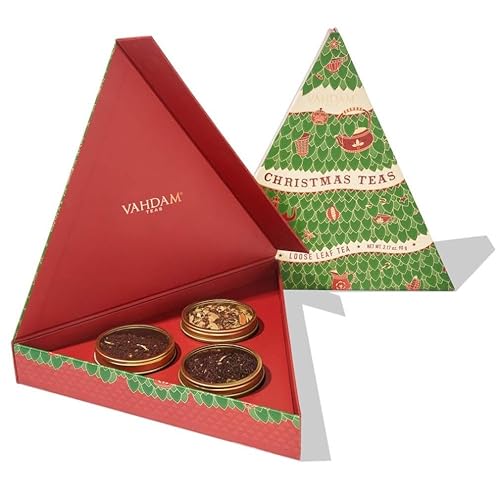 Miniatura 7 de VAHDAM Christmas Tea - 3 Tin Caddy Set  Christmas Gifts for Women  Men  Christmas Gift Box - Natural Ingredients w Rich Spices - Festive Gift Box
