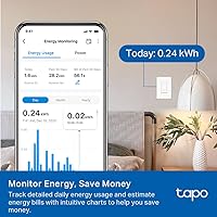 Vista 6 de TP-Link Tapo Smart - Kit de Interruptor Regulador Inteligente de 3 Vías, Compatible con Matter, Monitoreo de Energía, Cable Neutro Requerido