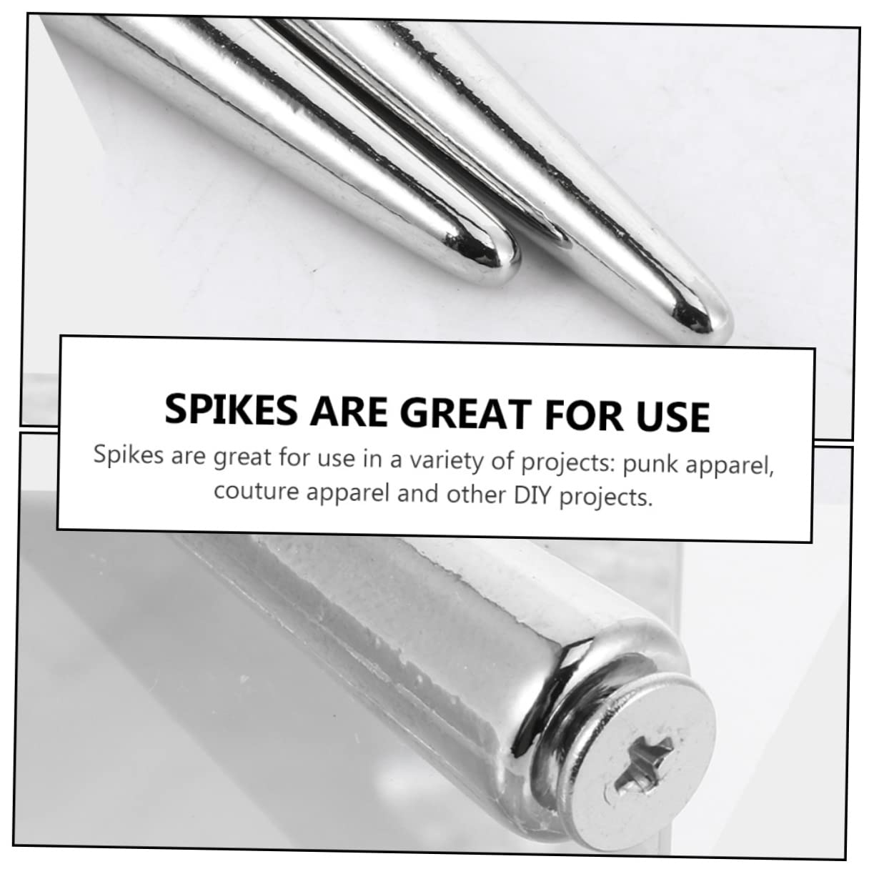 Rivetti A Croce In Lega Rotondi Argento Antico Gothic Punk 30 - Foto 12