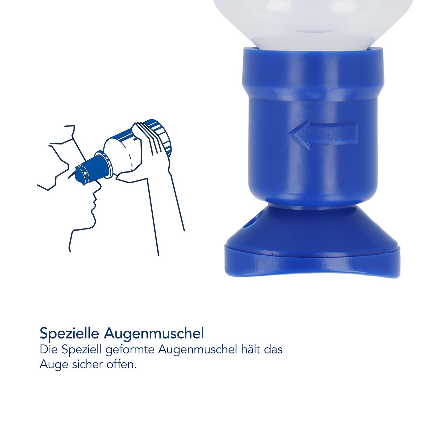 First Aid Only Augenspülstation in Wandbox inkl. Augenspüllösungen | Staubdichte Augen-Notfallstation mit Augenduschen 500ml Kochsalzlösung (0,9%) & 200ml Phosphatpufferlösung (4,9%) | P-44010 00