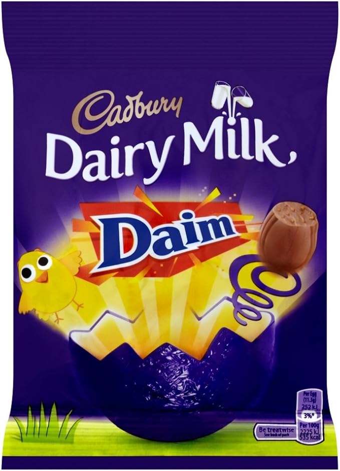 Cadbury Dairy Milk Chocolate Daim Mini Eggs (86 Grams, Pack of 22) Amazon.co.uk Grocery