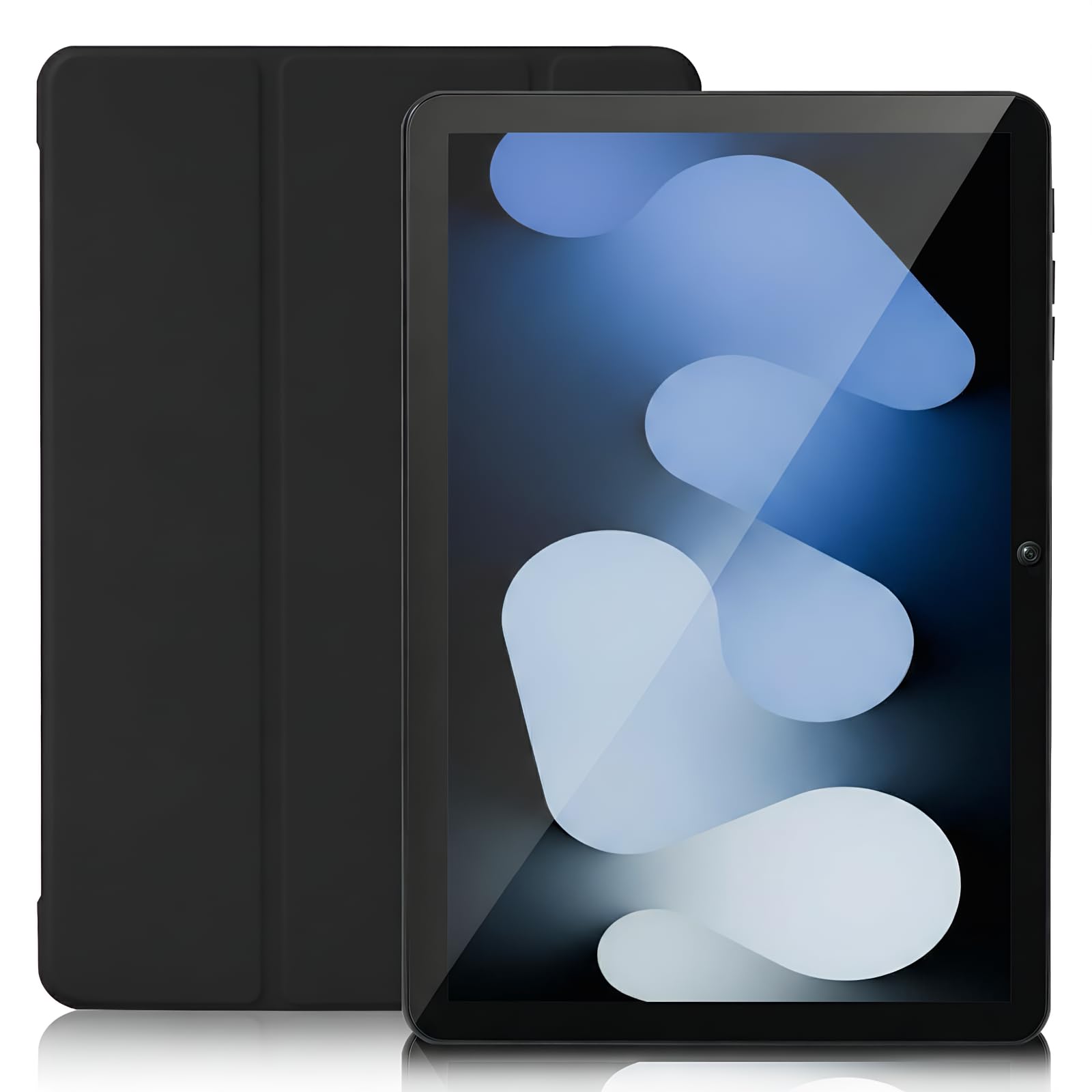 Tablet 10 Pollici, Android 15 Tablet con 30GB RAM 128GB ROM (2TB Espandibili), Octa-Core, Widevine L1, WiFi 5G, 5MP +13MP, 6000mAh, Custodia inclusa-Nero