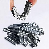 Vista 1 de 600 unids/set tipo M clavos de acero galvanizado alicates de anillo de uñas, abrazadera de jaula multifunción Alicates de anillo de cerdo grapas