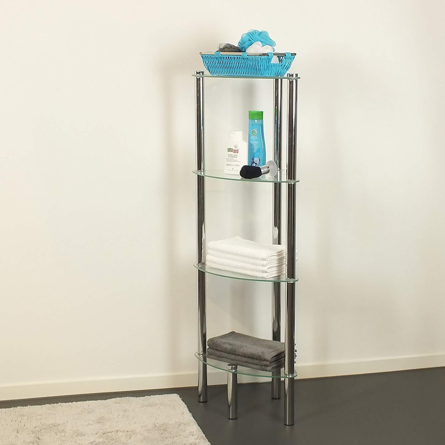 未使用 ケラ Kela 4段ラック Lars Regal Rack ガラス棚