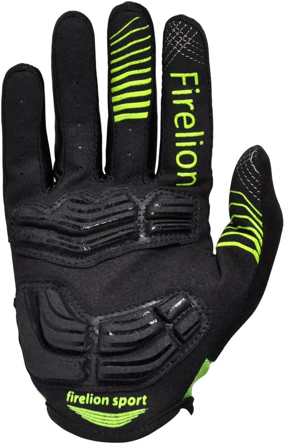 FIRELION Cycling Gloves Bike Bicycle Gloves - Breathable Padded Shock-Absorbing Anti-Slip - MTB DH Road Touch Recognition Full Finger Gloves for Men/Women : Sports & Outdoors