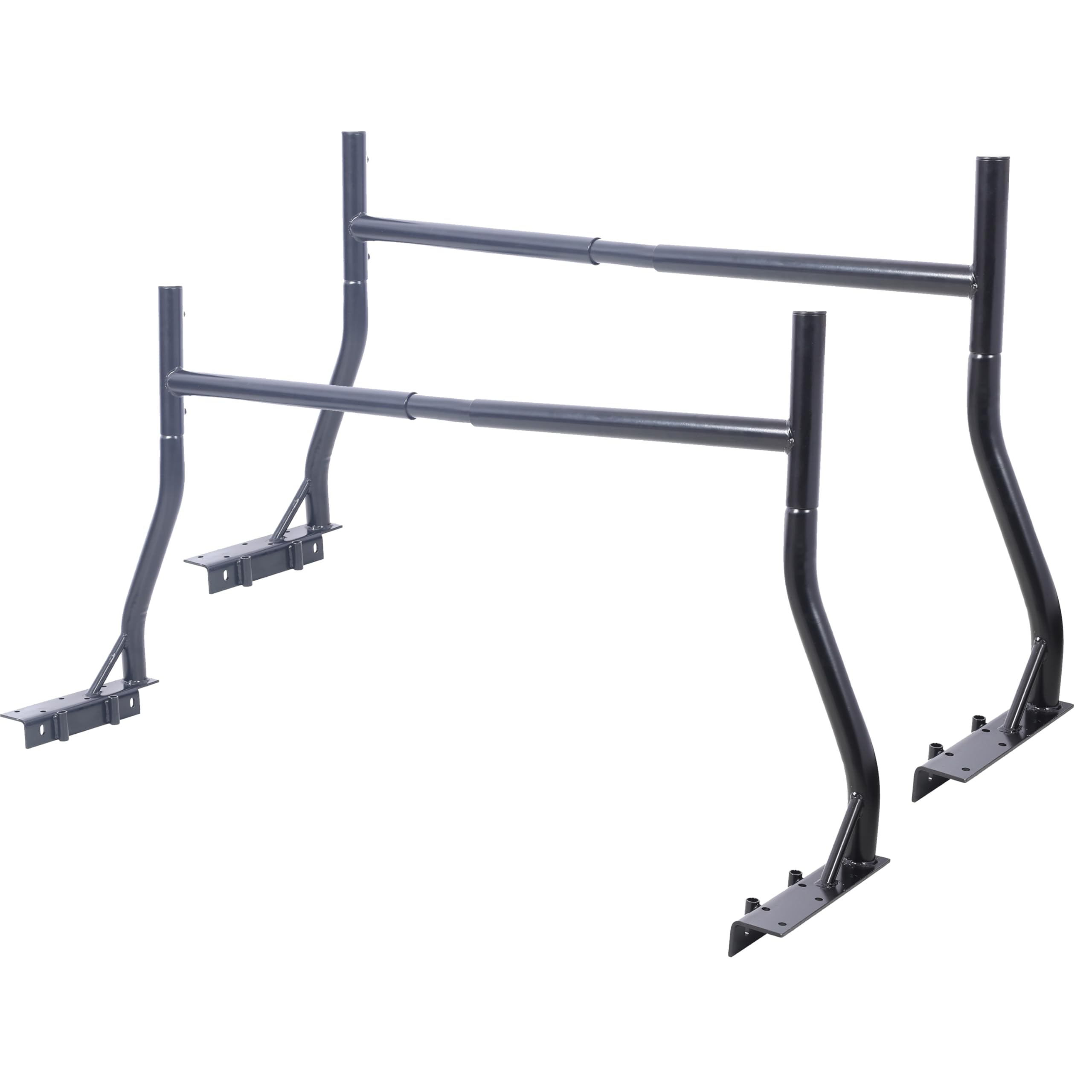 Benicabaly Heavy-Duty Extendable Truck Ladder Rack for Enhanced Transport, 800 lbs Capacity, Adjustable Width for Greater Versatility, Black