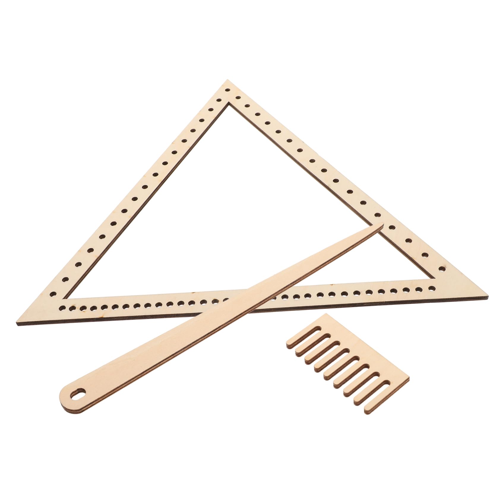 Gogogmee Woven Machine Tool Set Craft Weaving Triangle Loom Elegant Yarn Weaving Tool Kit