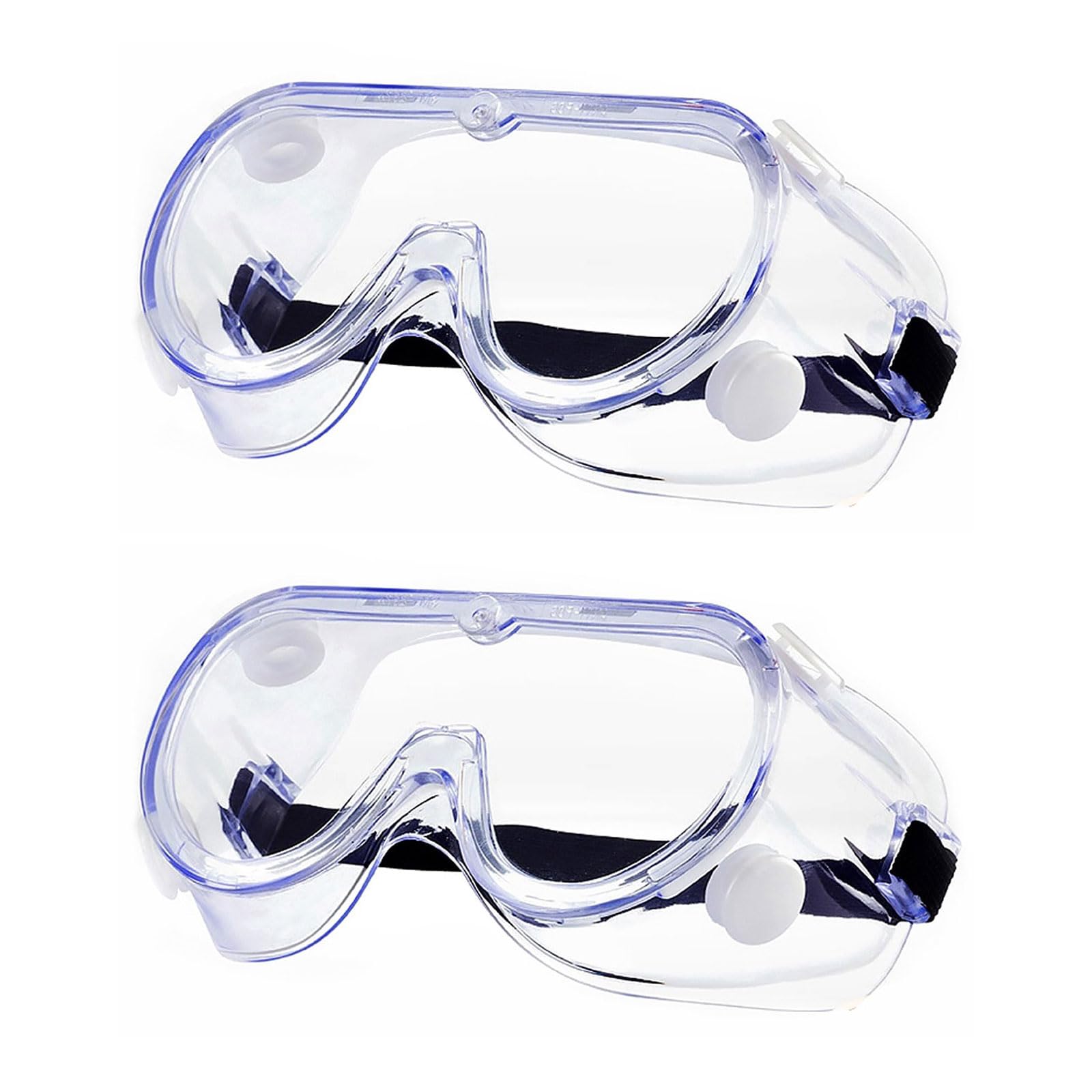 Gafas de Seguridad, Trabajo Antivaho Gafas, Gafas Proteccion Trabaj Ajuste Perfecto, Gafas Seguridad Prueba Polvo con Ajuste Universal, 2 Piezas Transparente Resistentes Arañazos Gafas Protectoras