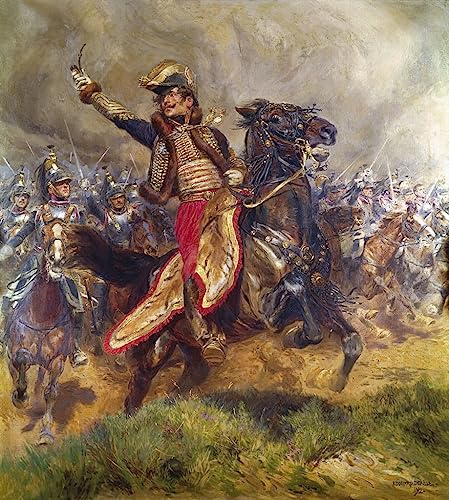 Affiche Le général Lasalle par Detaille impression sur toile 60x90cm pour salon