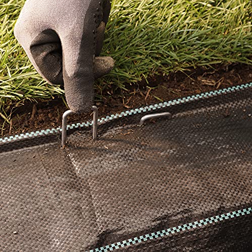 GardenMate 25 Galvanised Steel Wire Ground Anchors 200 mm Long 25 mm Wide Diameter 3.8 mm Flat Head for Hard and Soft Floors - Image 4