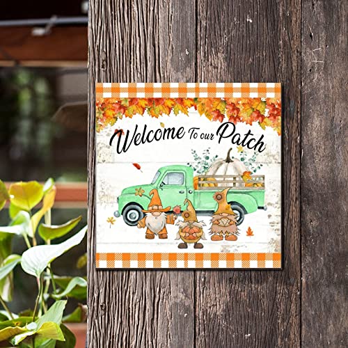 Panneau en bois Welcome to Our Patch aux finitions soignées - 4