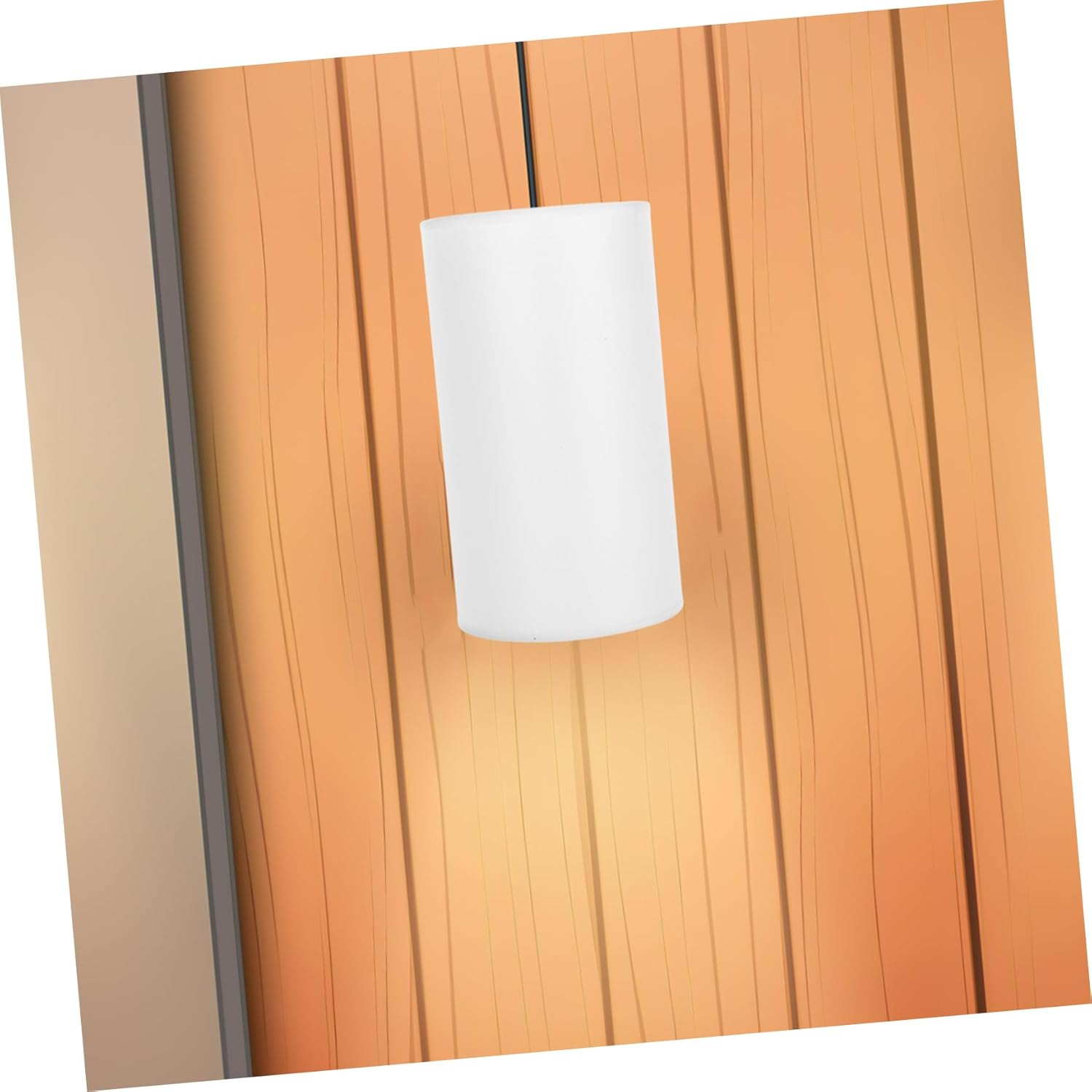 VOSAREA 2pcs Decorative Lamp Shades Modern Fabric Lampshade Drum for Table and Floor Lamp