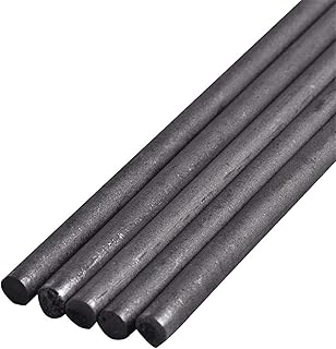 Auart Zyilei-Performace 5pcs 99.99% Carbon Rods, Graphite Bar Electrode Cylinder Corrosion Resistance Conductive Teaching, Wide Application (Diameter : 16mm)