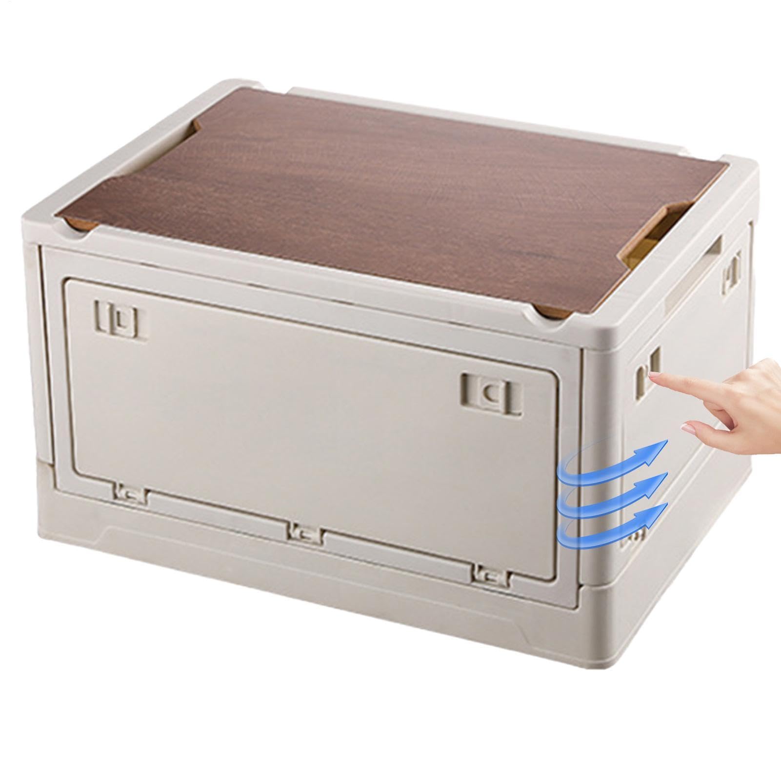 Klappbare Aufbewahrungsbox für den Außenbereich, Camping-Aufbewahrungsbox | für den Außenbereich,Outdoor Camping Faltbox | Aufbewahrungsorganisator mit Abdeckung für Angeln, Roadtrips, Wandern, Camping