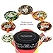 Nuwave Diamond Induction Cooktop, New & Improved Electric Burner with Probe, 91 Temps 50°F to 500°F, 6.5” Heating Coil, Shatter-Proof Ceramic Glass, 3 Wattage Settings, Ideal for Dorms, RVs & Apts
