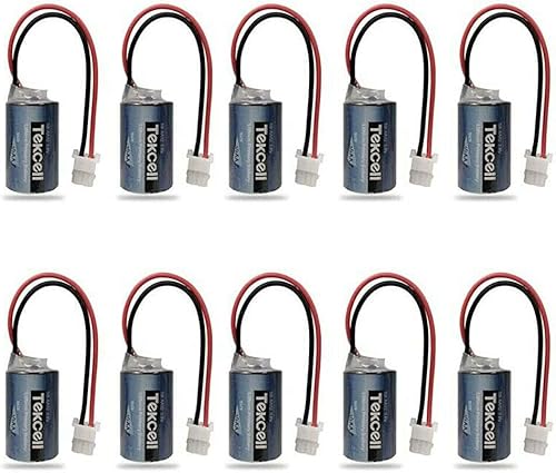 Paquete de 10 baterías de litio de 3.6 V 1200 mAh SB-AA02 para Tekcell SB-AA02 3.6V 12AA batería de litio con enchufe