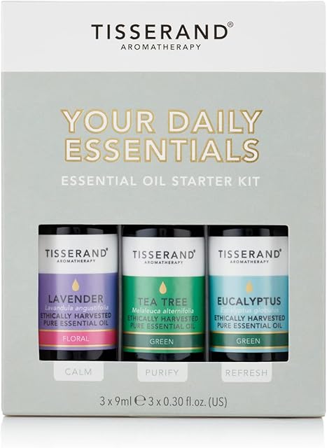 Tisserand Aromatherapy Your Daily Essentials Kit, 9 ml (Pack of 3)