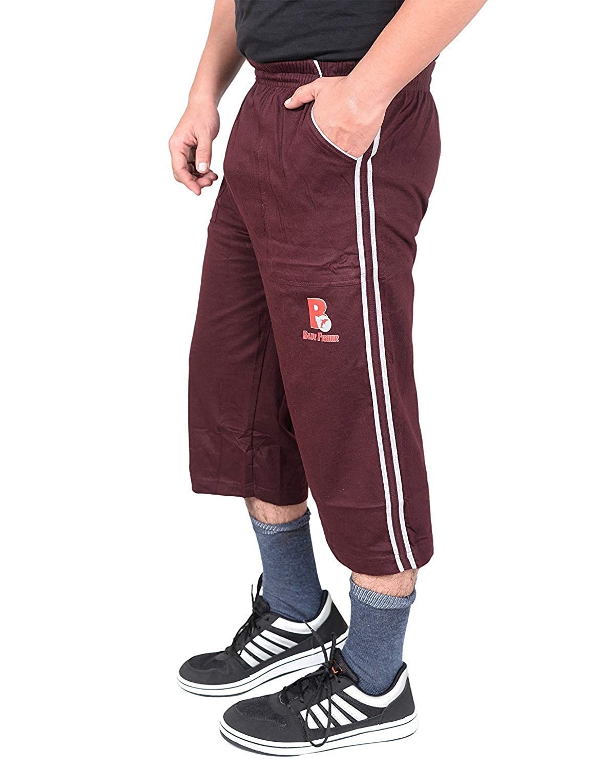 magic Mens Cotton Three by Fourth, 3/4, Capri, Three Quarter (Brown)-(Pack of 01)-picture-49