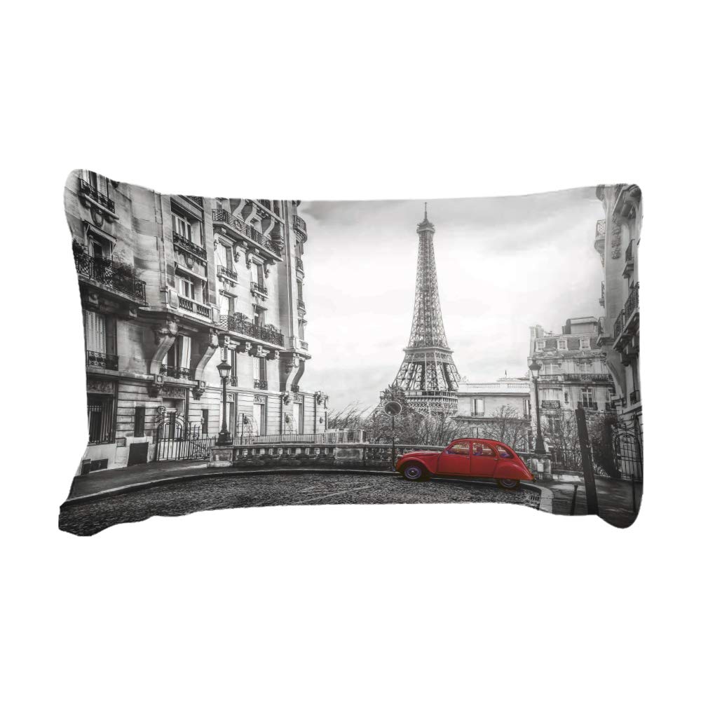 Funda Nórdica Juego De Cama Suave Transpirable Poliéster-Algodón Ciudad Famosa 1 Funda Nórdica + 2 Fundas De Almohada 48X74cm (Paris,(220x 240cm)-Cama de 150/160)