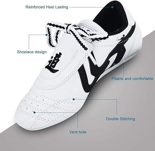 Miniatura 2 de Artes marciales Taekwondo Zapatos Unisex Niños Adolescentes Deporte Ligero Zapatillas Zapatillas Boxeo Karate Zapatos para Taekwondo Kung Fu Taichi
