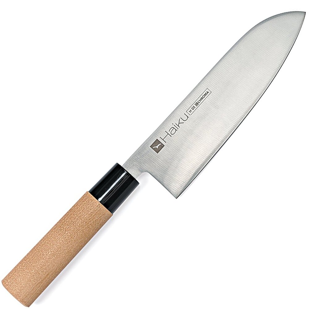 Couteau japonais Santoku 17 cm Haiku H-05 couteau de cuisine asiatique pour émincer les légumes