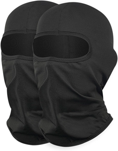 2 peças de máscara de esqui balaclavas FPS 50+ para homens e mulheres, capacete protetor UV, adequado para esportes ao ar livre