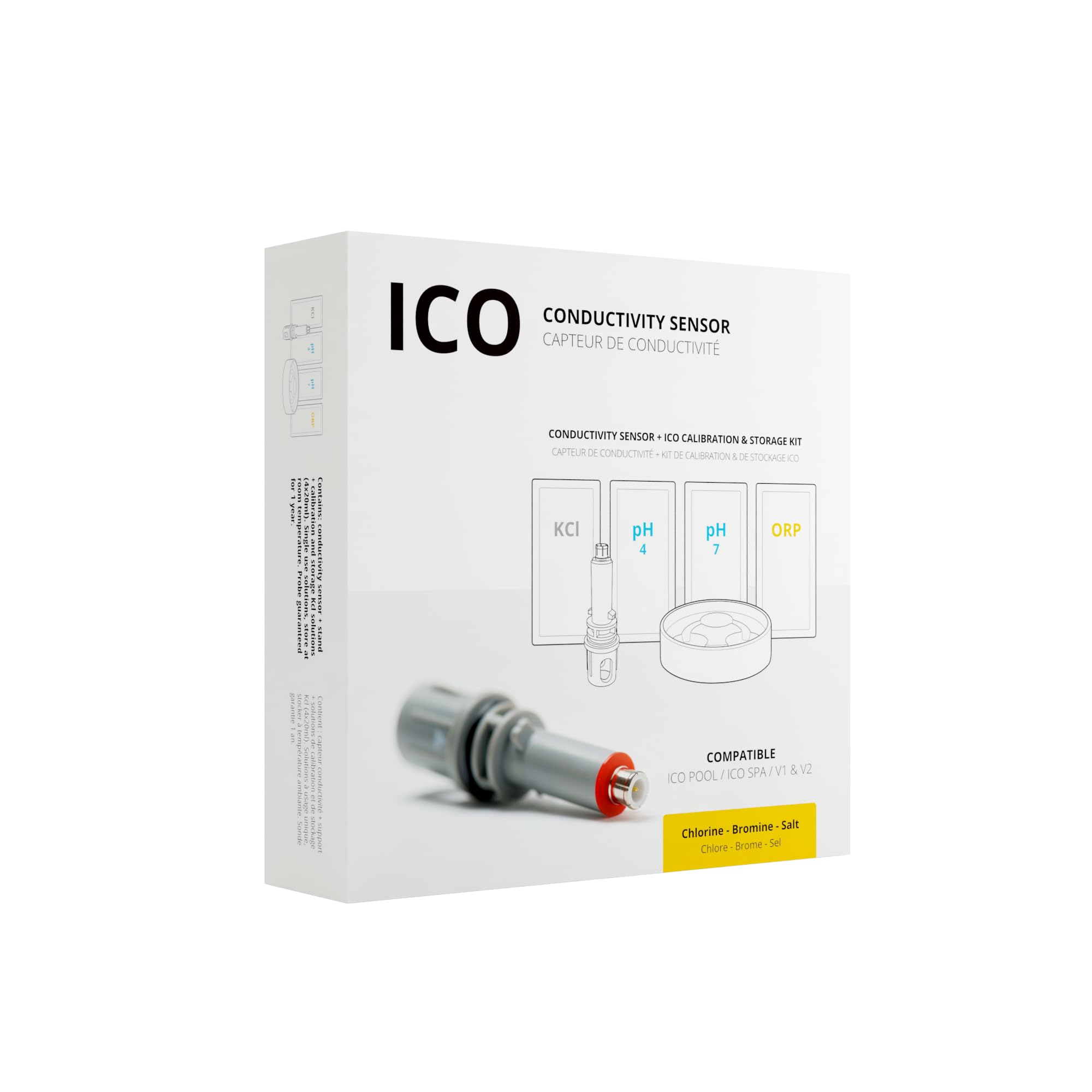 Ondilo Sensore conducibilità per ICO Pool e Spa - Sonda TDS - misura il tasso di sale - Compatibile con ICO Pool e ICO Spa
