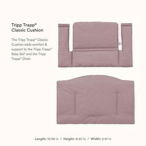 Miniatura 9 de Stokke Tripp Trapp Classic Cojín 2 Verde Glaciar, Par con Silla Tripp Trapp o Silla Alta para apoyo y comodidad, lavable a máquina verde