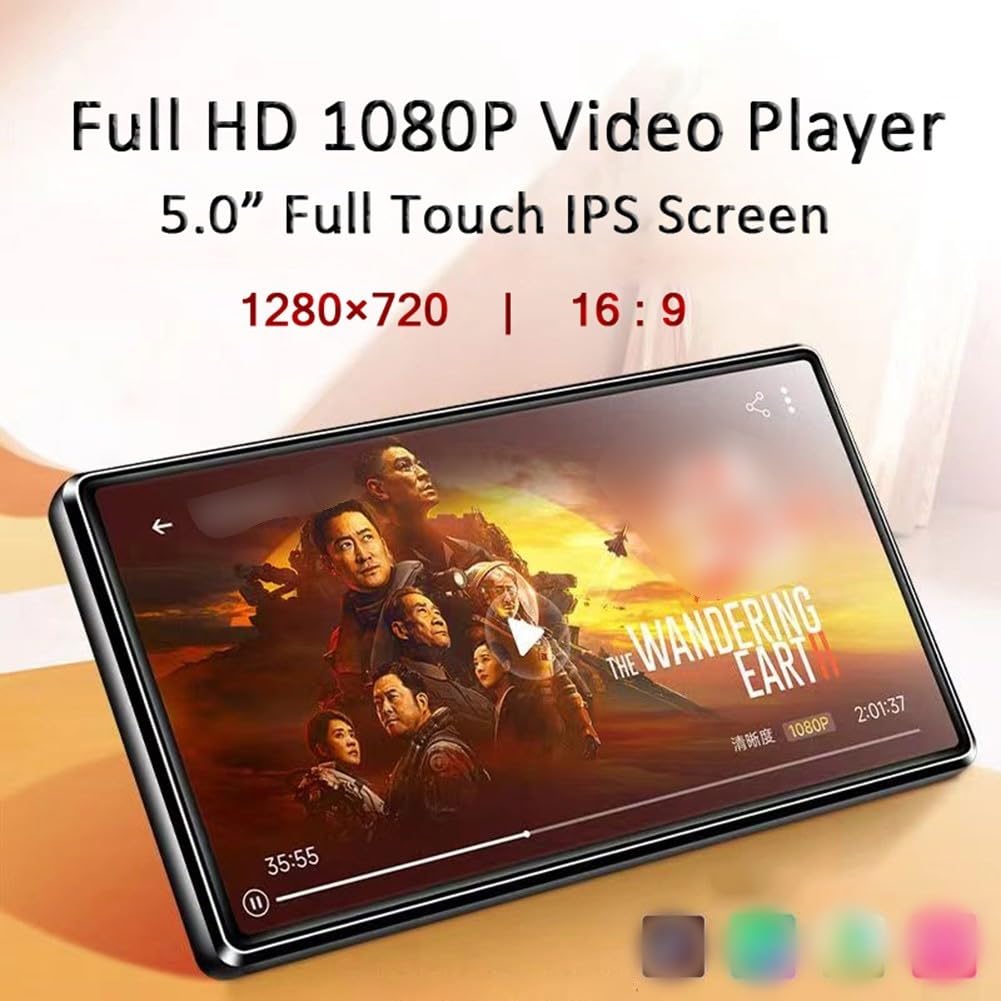 per Android 11 per lettore mp3 5 pollici Touchscreen Dual WiFi per (inglese | per Android 11 OS, WiFi dual-band, supporto download app, schermo HD da 5 pollici, streaming senza soluzione di continuità