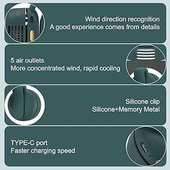 small whirlwind bladeless fan　4台セット Amazon.com: Portable Rechargeable Fan, Mini Whirlwind Fan