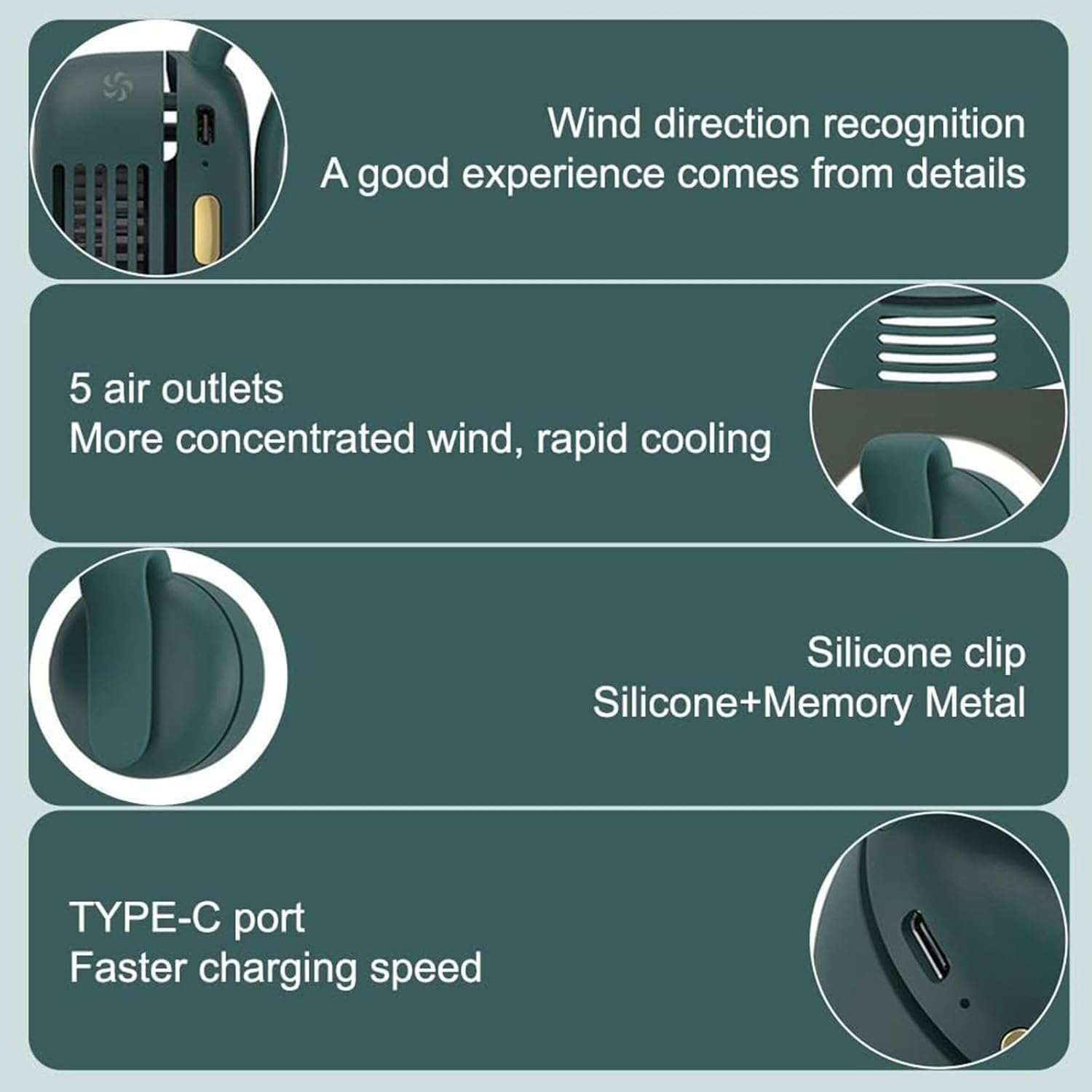 Amazon.com: Carefulabout Mini Bladeless Fan, Small Whirlwind