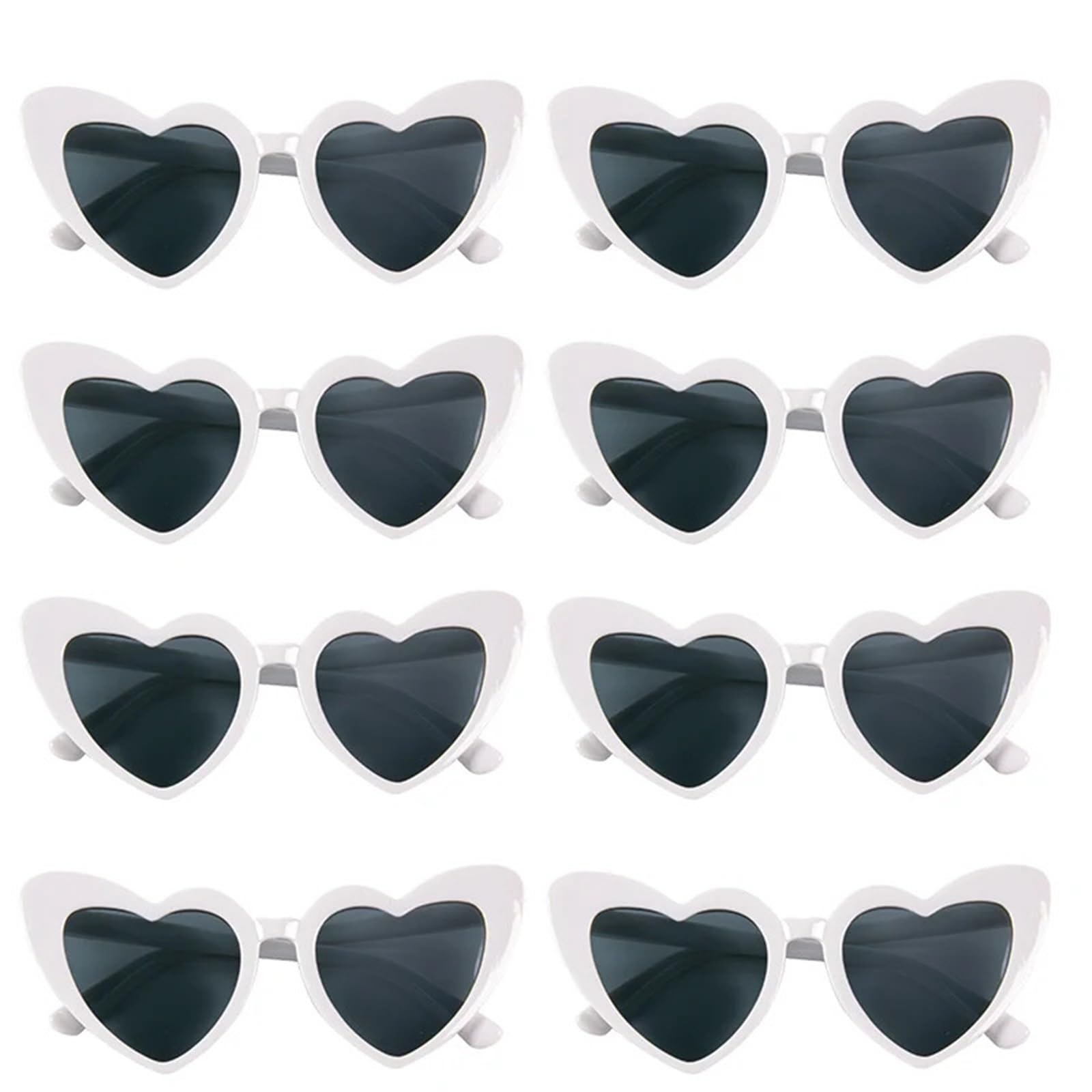 20pcs Heart Shaped Sunglasses Women's Bachelorette Party Favors Glasses Bridal Shower Wedding Decoration Bridesmaid Gifts For Night Out Party