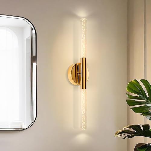 Miniatura 2 de Luces LED para tocador de baño, lámparas de baño de 24 pulgadas sobre el espejo, luz cálida natural de 3000 K, certificación ETL y UL, moderno