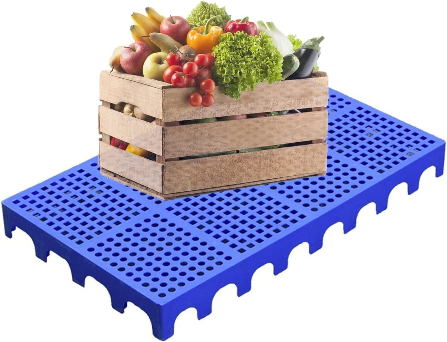 Lekka paleta z polietylenu, mata do przechowywania, rozkładana, wytrzymała, nośna, plastikowa paleta, odpowiednia do użytku na zewnątrz, w supermarketach, lokalach gastronomicznych