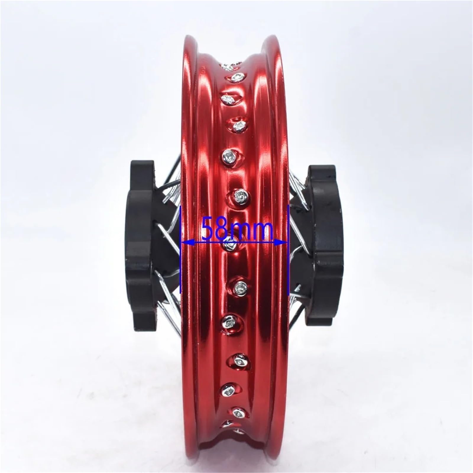 Piasty kół motocyklowych Pasuje do CRF50 XR50 70 przednich 1,60-10 cali tylnych 10-calowych aluminiowych felg aluminiowych czarna piasta Piasta(Silver 12mm Axle)