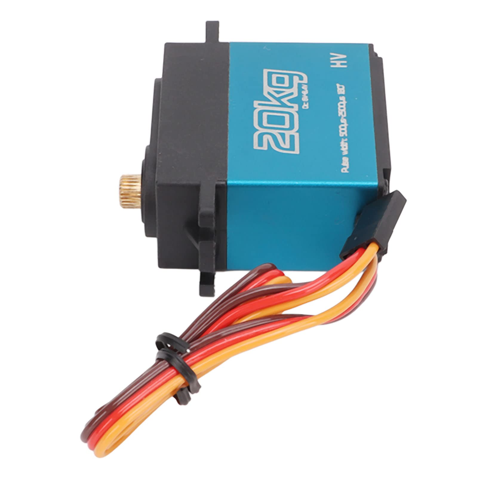 20kg RC Metal Gear Servo Digital Alto Torque Motor Sin Núcleo Impermeable Rendimiento Estable para 1/10 1/12 RC Coche Avión Aleación de Aluminio 2 Piezas