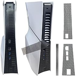 Ventilador Media Red de la cubierta de polvo la consola para PS5 Slim, lateral a prueba de polvo filtro de la cubierta de polvo de la consola de ventilación media cubierta de polvo Accesorios