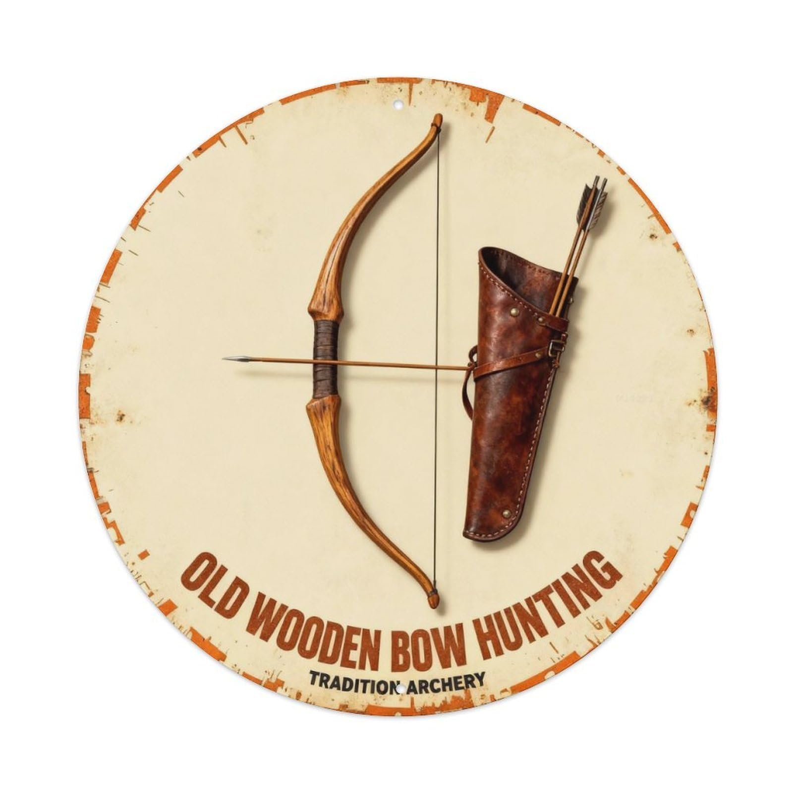 TRADITION ARCHERY Metal Tin Sign Plaque