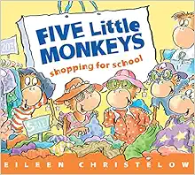 Five Little Monkeys Shopping for School (A Five Little Monkeys Story) book cover