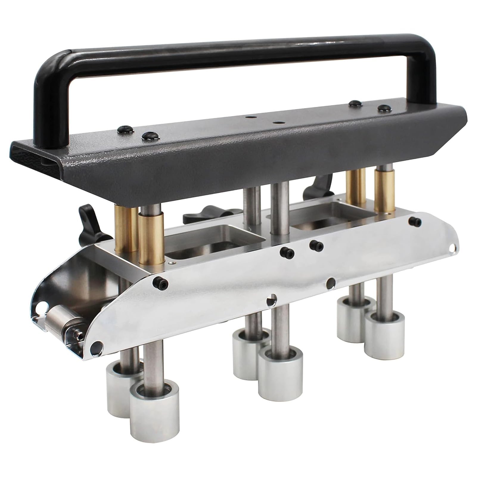 3 Station Roller Bender, 0-90 ° Angle de Flexion Rouleau de Tôle, Feuille de Métal Rouleau Bender pour 1/2 à 5 Pouces (13 à 130mm) de Flexion Matériaux de Toiture en Métal