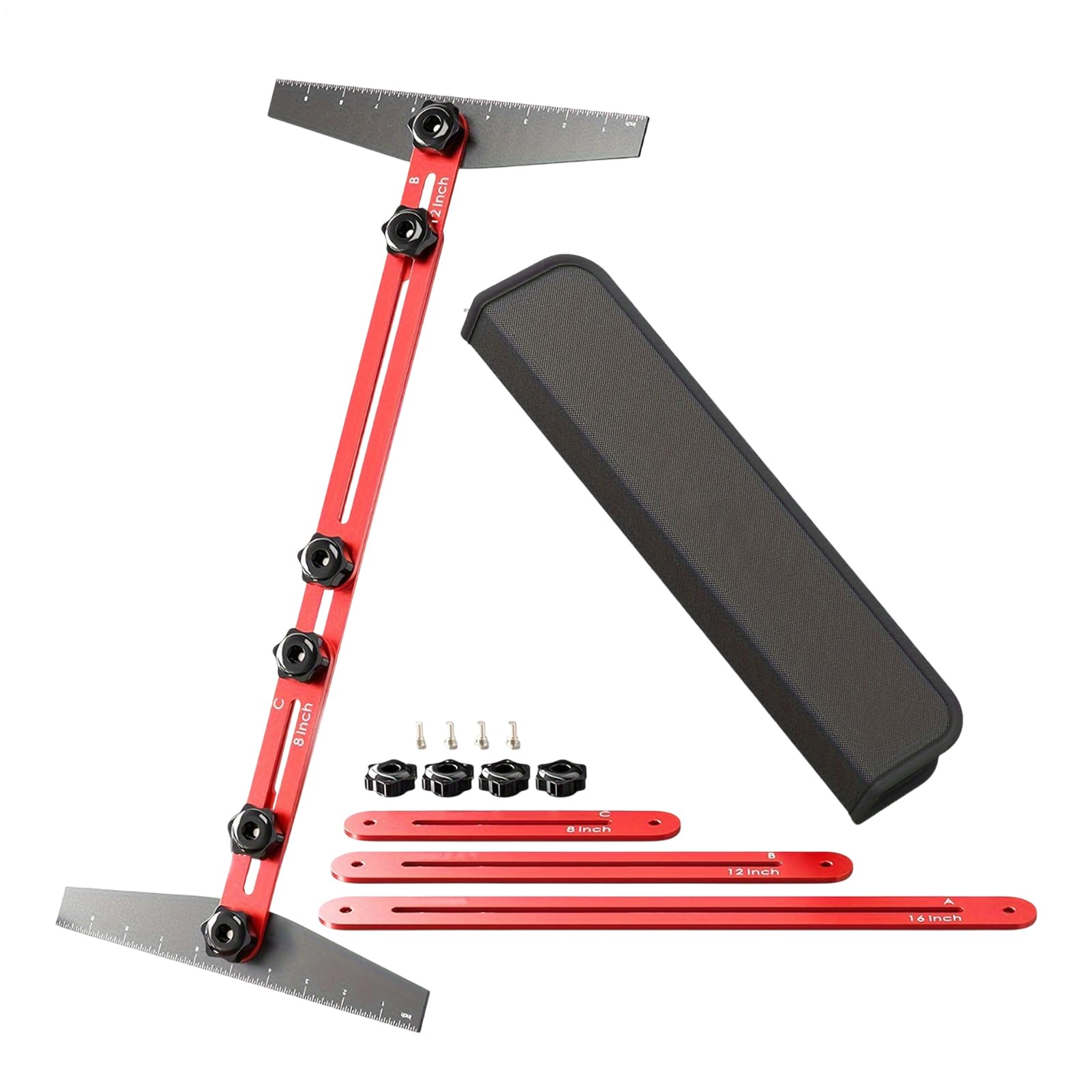 Stair Tread Tool, wielofunkcyjne urządzenie pomiarowe, regulowany aluminium, narzędzie do układania półek, akcesoria pomiarowe podłogi do renowacji domu