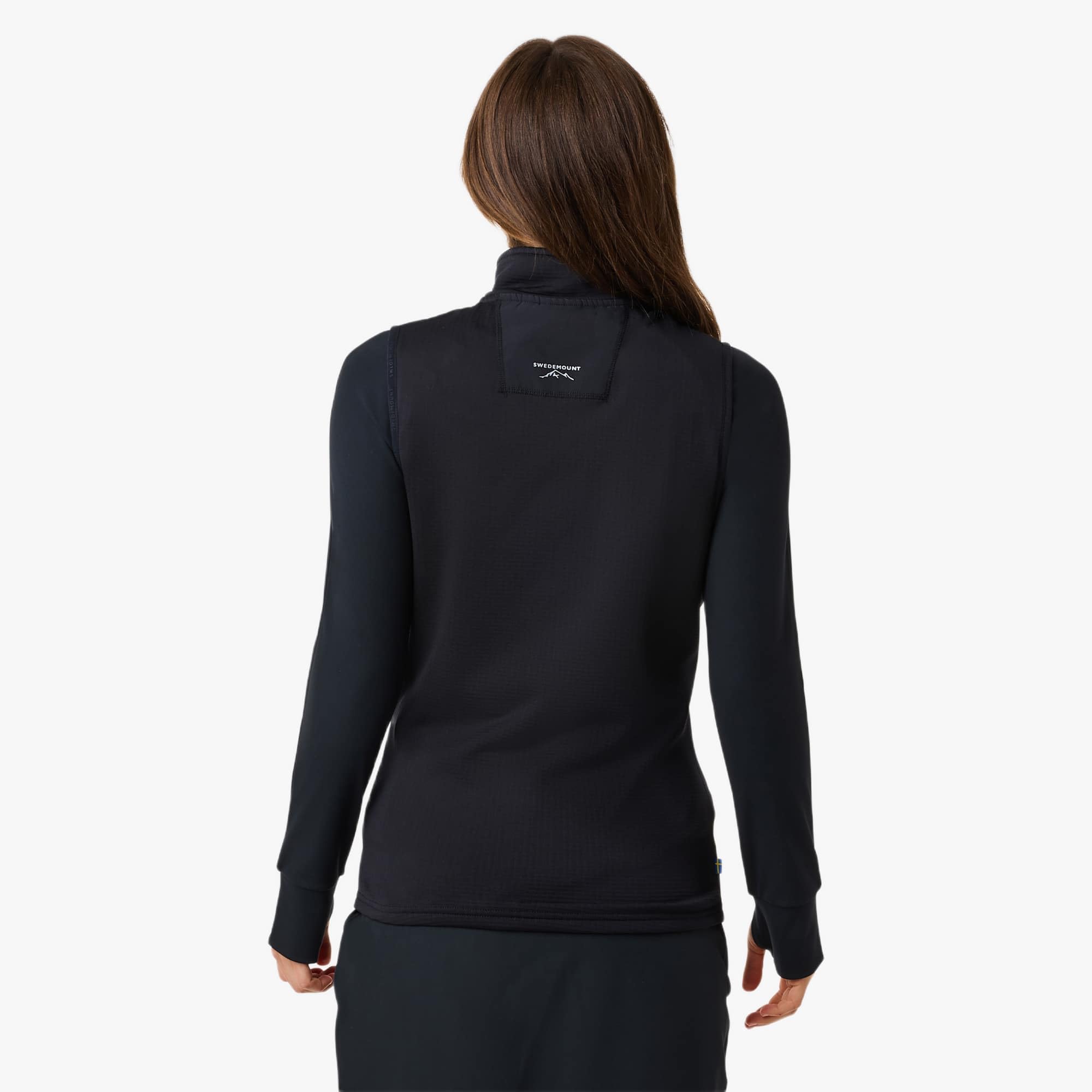 Swedemount Trondheim Midlayer kamizelka outdoorowa z pełnym zamkiem – oddychająca warstwa pośrednia na wędrówki i czas wolny w sezonach przejściowych dla kobiet