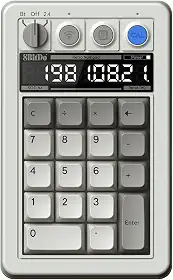 8Bitdo Teclado Numérico Mecânico Retrô De 18 Teclas, Compatível Com Pc E Modo Calculadora Padrão, Hot-Swappable, Botão Atalho, Bluetooth/2.4G/Com Fio Para Windows Android - Edição M