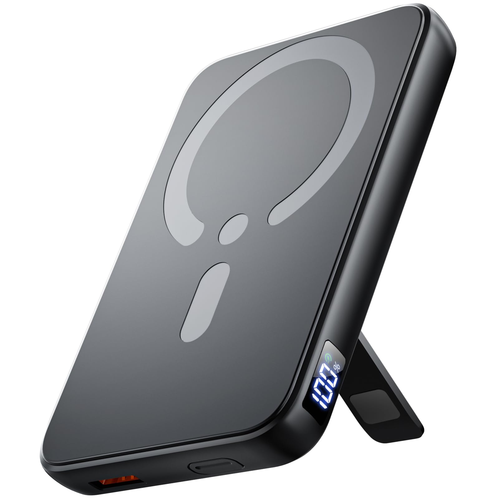 for Magsafe Portable Charger, 12000mAh Wireless Magnetic Power Bank with Stand& PD 20W Fast Charging, for Magsafe Battery Pack Compatible with iPhone 17/16/15/14/13 Series,Powerbank for Travel Cruise