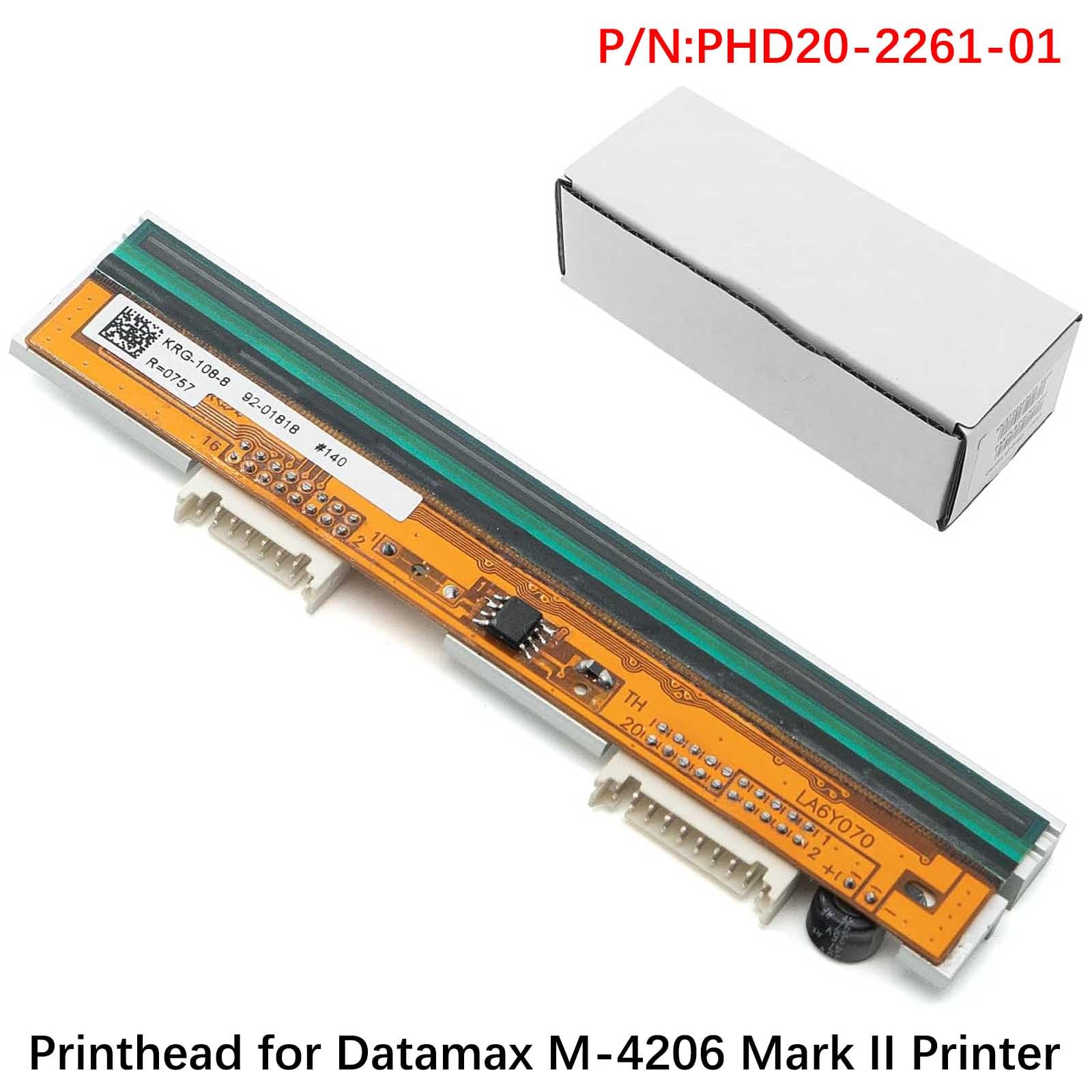 Printhead/Print Head Replacement for Datamax M-4206 Mark II M-4210 Mark II M-4206 M-4208 Thermal Label Barcode Printer 203dpi,(P/N:PHD20-2261-01,20-2220-01)